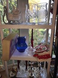 VASES, CANDLES HOLDERS, CRYSTAL
