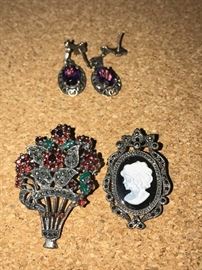 MARCASITE STERLING SILVER JEWELRY