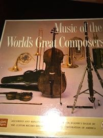 WORLDS GREAT COMPOSERS VINYL RECORDS
