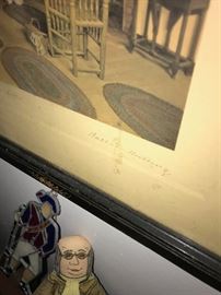 ANTIQUE FRAMED ART-SIGNED