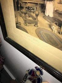 ANTIQUE FRAMED ART-SIGNED