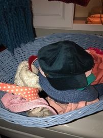 LARGE VARIETY OF WOMENS HATS, SCARVES, GLOVES