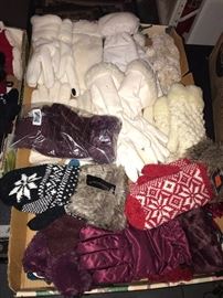 LARGE VARIETY OF WOMENS HATS, SCARVES, GLOVES
