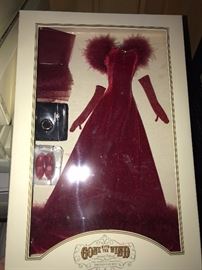FRANKLIN MINT GONE WITH THE WIND DOLL COLLECTION AND CLOTHING/DRESSES/OUTFITS