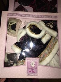 CLOTHING AND ACCESSORIES FOR 16” PORCELAIN DOLLS