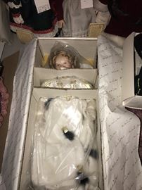 SHIRLEY TAMPLE DOLL AND DOLL CLOTHING