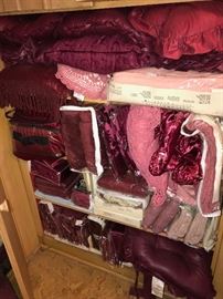 LOTS OF BRAND NEW BEDDING AND LINENS