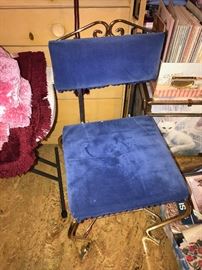 BLUE VANITY CHAIR