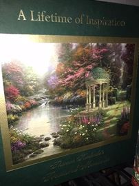 THOMAS KINKADE LIFERIME OF INSPIRATION BOOK WITH PRINTS