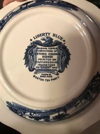 LIBERTY BLUE BOSTON TEA PARTY CHINA