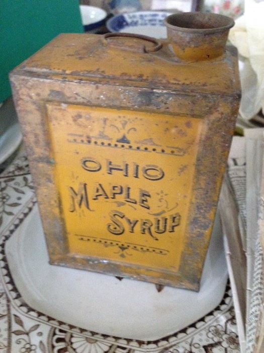 Old Maple Syrup Tin