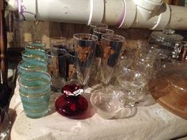 Vintage Glasses, West Point Glasses