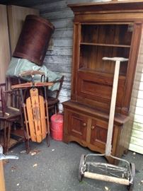 Sled, Mower, Cabinet