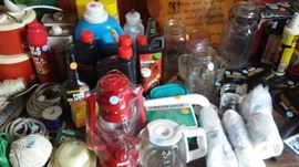 miscellaneous items in shed