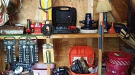small power tools (buffer, grinder, drill, etc), tools