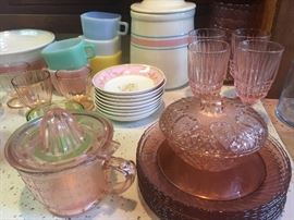 Pink Depression Glass