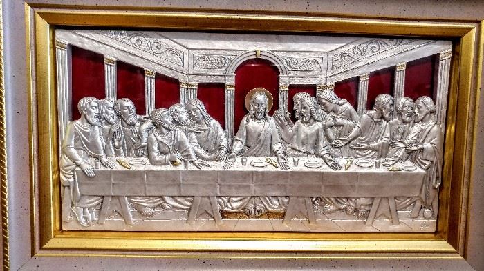 The Last Supper Relief piece, that was blessed by Pope John Paul II