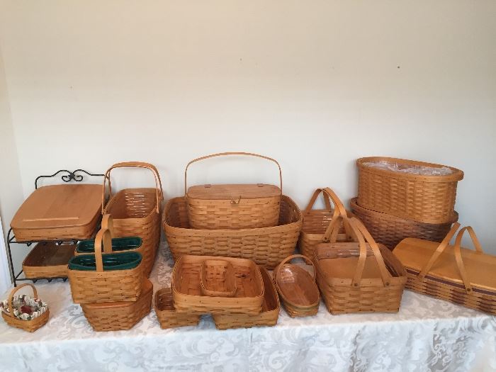 Beautiful Longaberger Basket Collection
