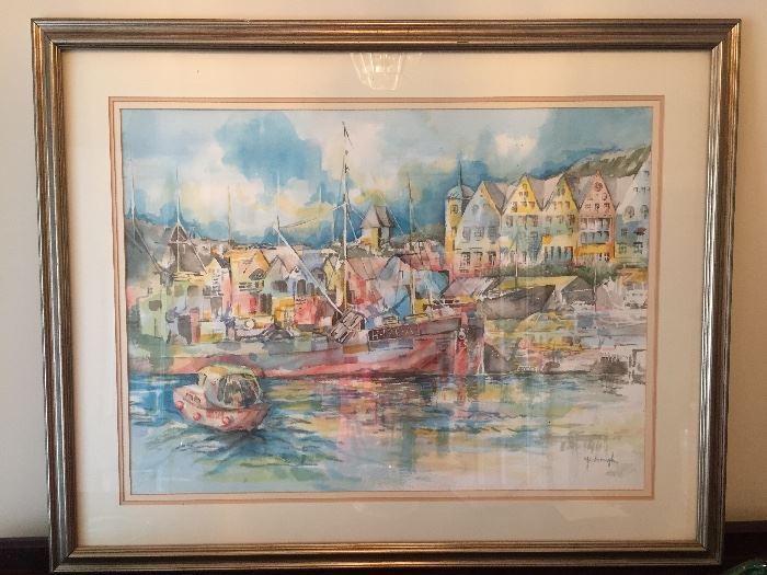 Framed Signed Art by Local Artist Dot Yarborough