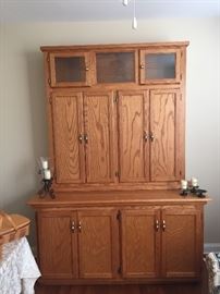 Solid Wood Custom Built Wall Cabinet for Storage