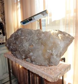Very large quartz rock - great conversation piece!