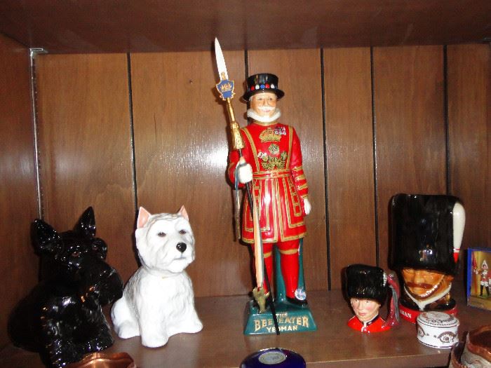 Souvenir  items from trips to Great Britain.