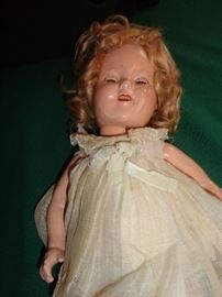 1930's Shirley Temple doll - good overall condition - needs restringing of head, arms and legs, otherwise nice.