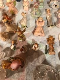 Hallmark Christmas ornaments;
Snow babies;
Snowman collection and
Christmas decorations;