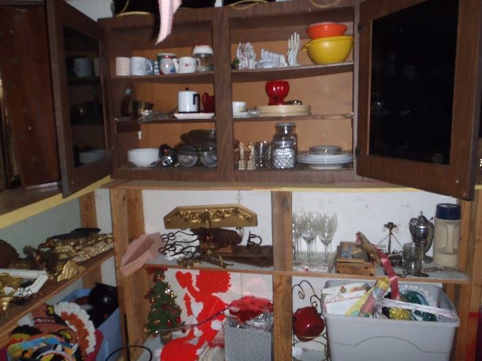 HOLIDAY DECOR ++ CABINETS ALSO FOR SALE