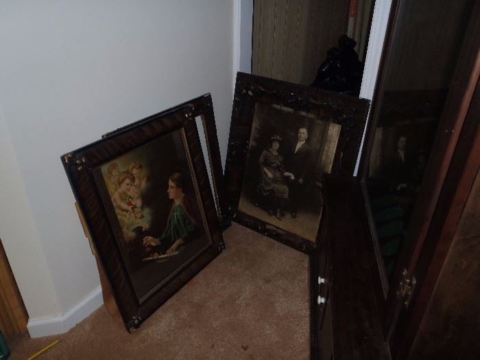 ANTIQUE PICTURES AND FRAMES