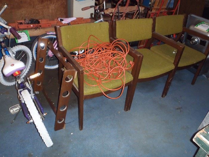 mid century chairs, extension cords