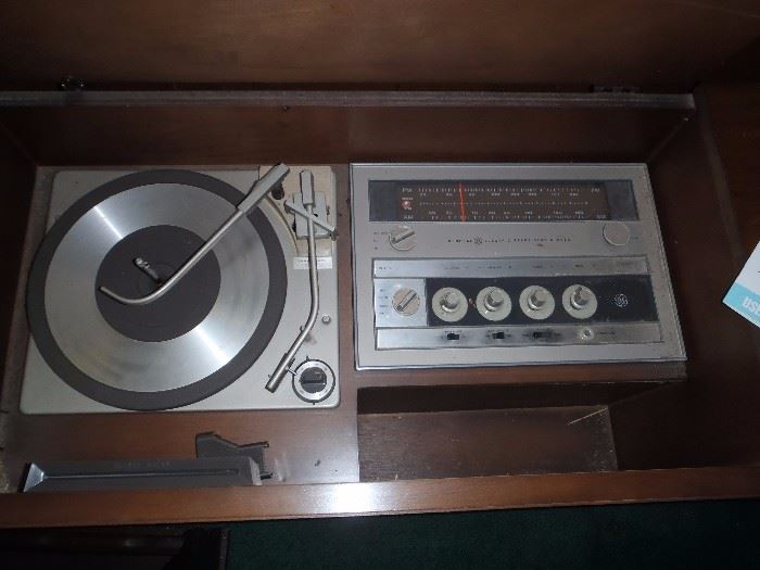 stereo record player mid century