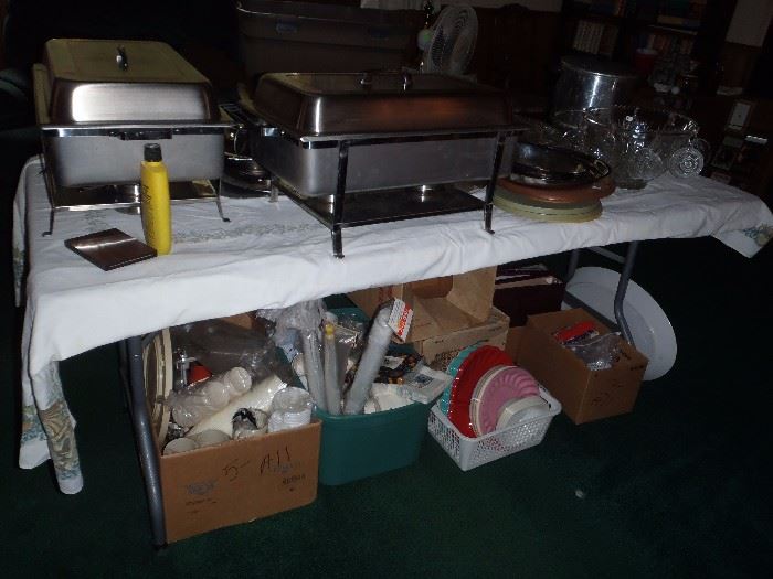 server, warmers, party supplies