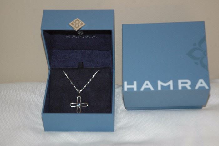 Sterling & Sapphire Necklace                                           
Donated By Hamra Jewelers