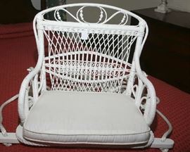 CHILD'S WICKER SWING