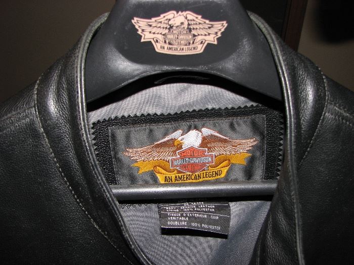 Heavy 2XL Harley Davidson Jacket - Leather