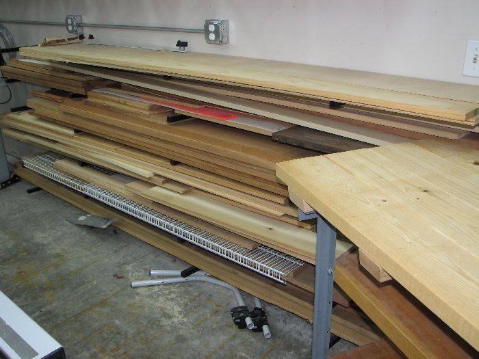 Furniture grade wood (Cherry and Birch)