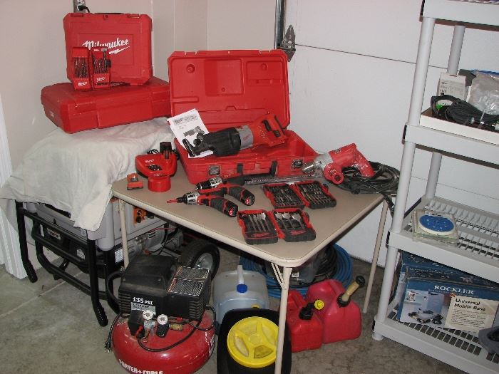Collection of Milwaukee tools