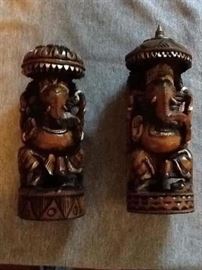 Pair of Intrically Carved Statues