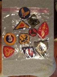 Set of Ten Vintage  Military Patches