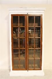 Glass pane door bookcase