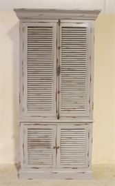 Louvered cupboard