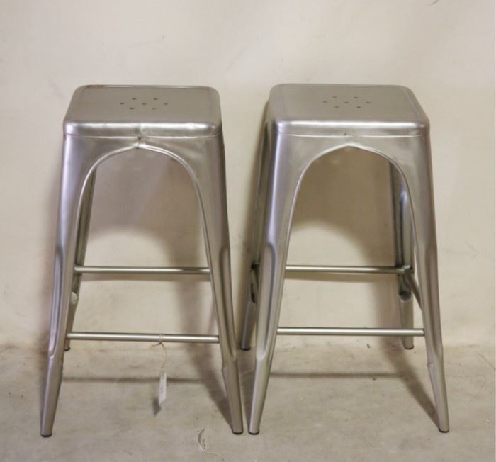 Pair industrial stools