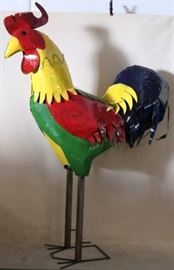 8 Foot Tall Metal Rooster