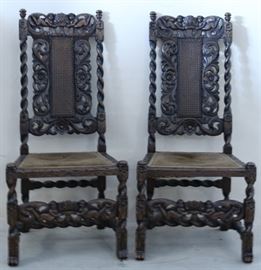 #6770 1x2 Heavily carved chairs