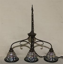 #6892 Stained art light fixture