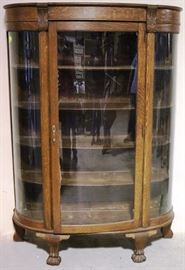 #7422 Curved China Cabinet
