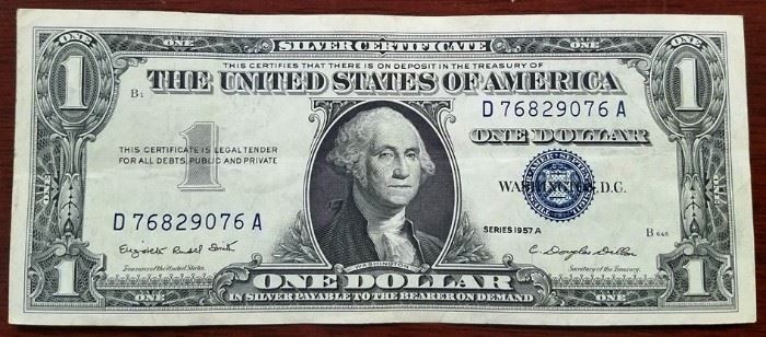 Blue seal silver certificates