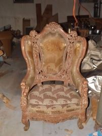 Carved Wood Chair