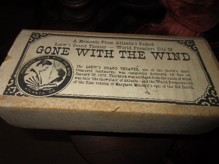 a collectible brick from GWTW